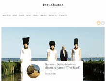 Tablet Screenshot of dakhabrakha.com.ua